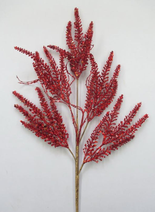 29" Glitter Coral Twig