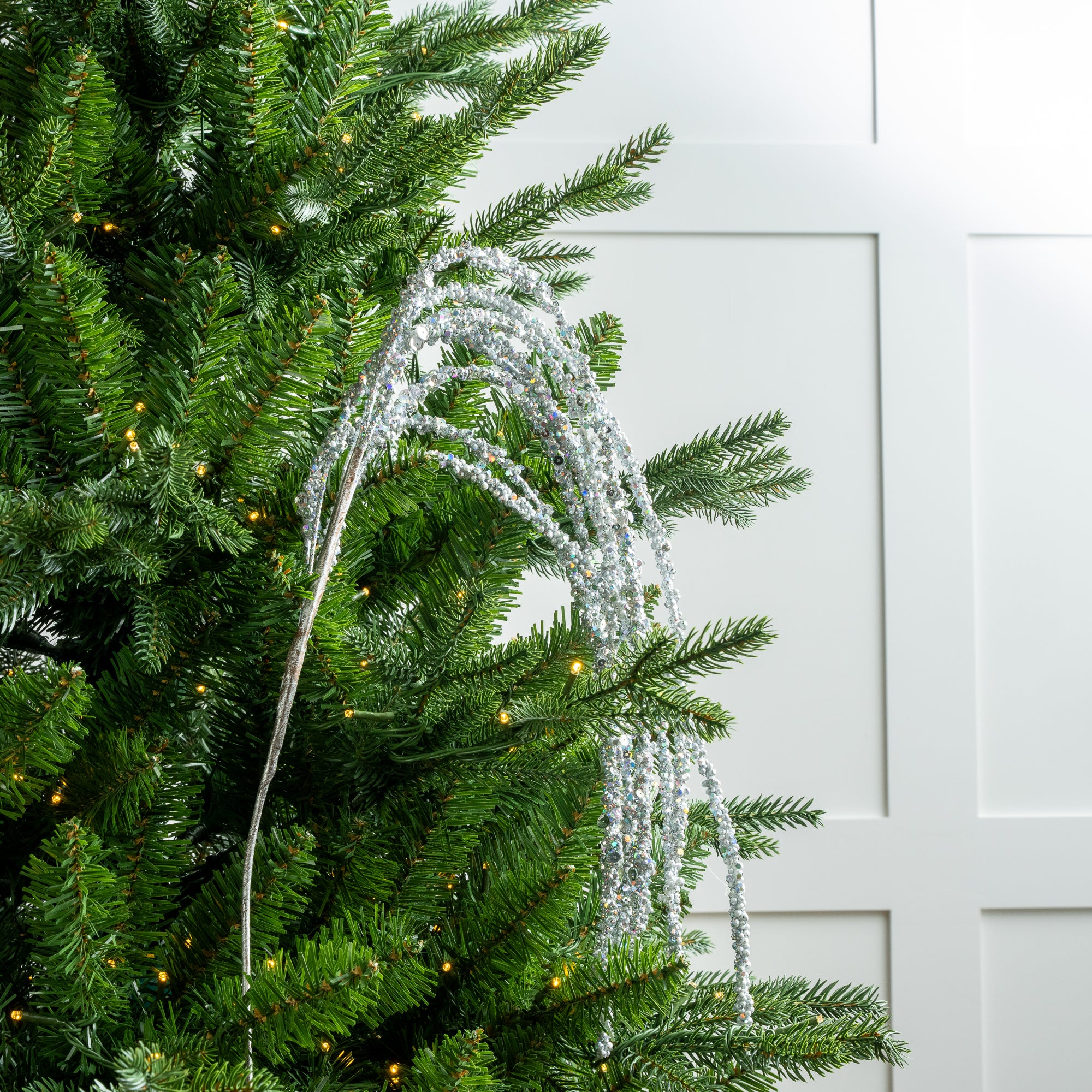 18" Hanging Glitter Branch