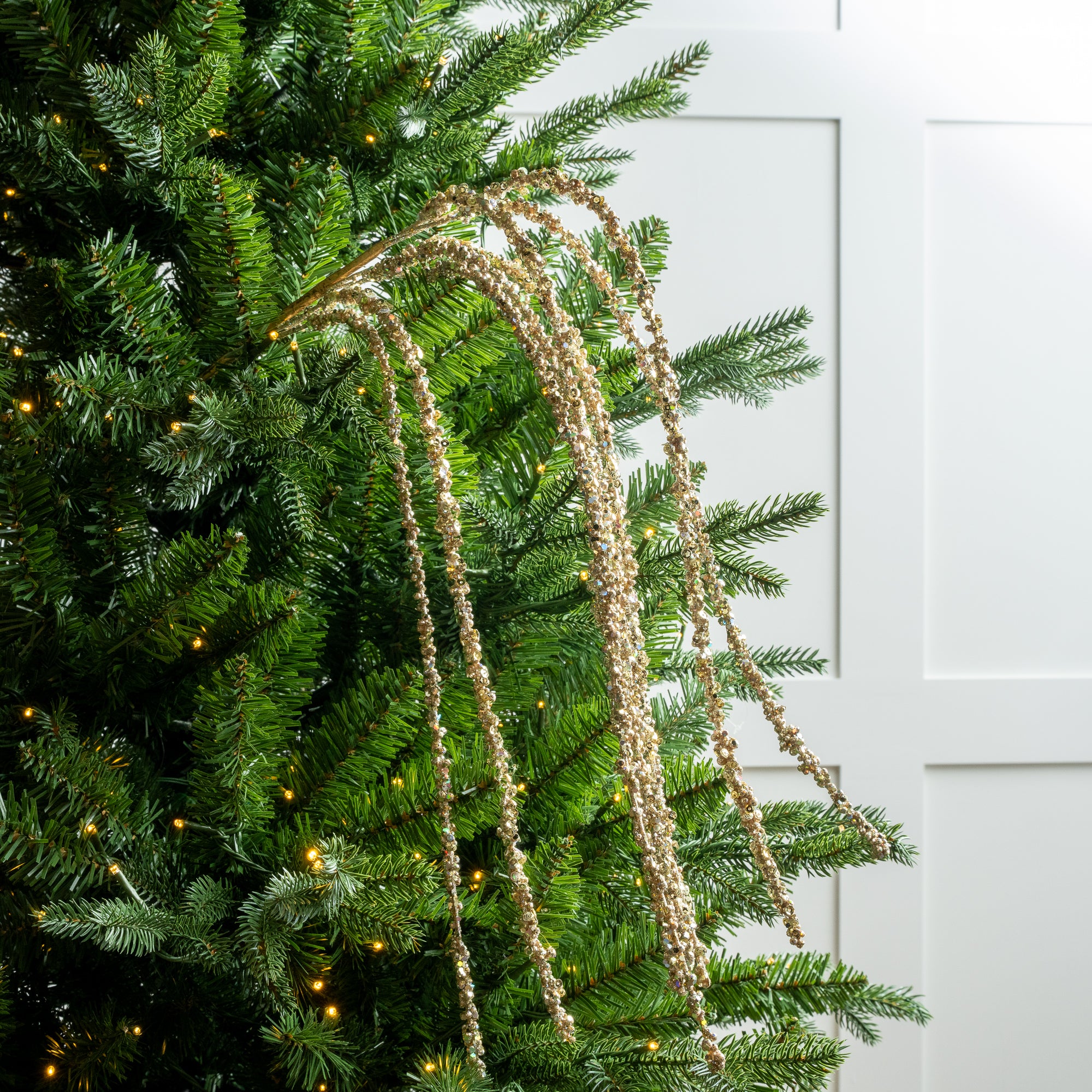 18" Hanging Glitter Branch