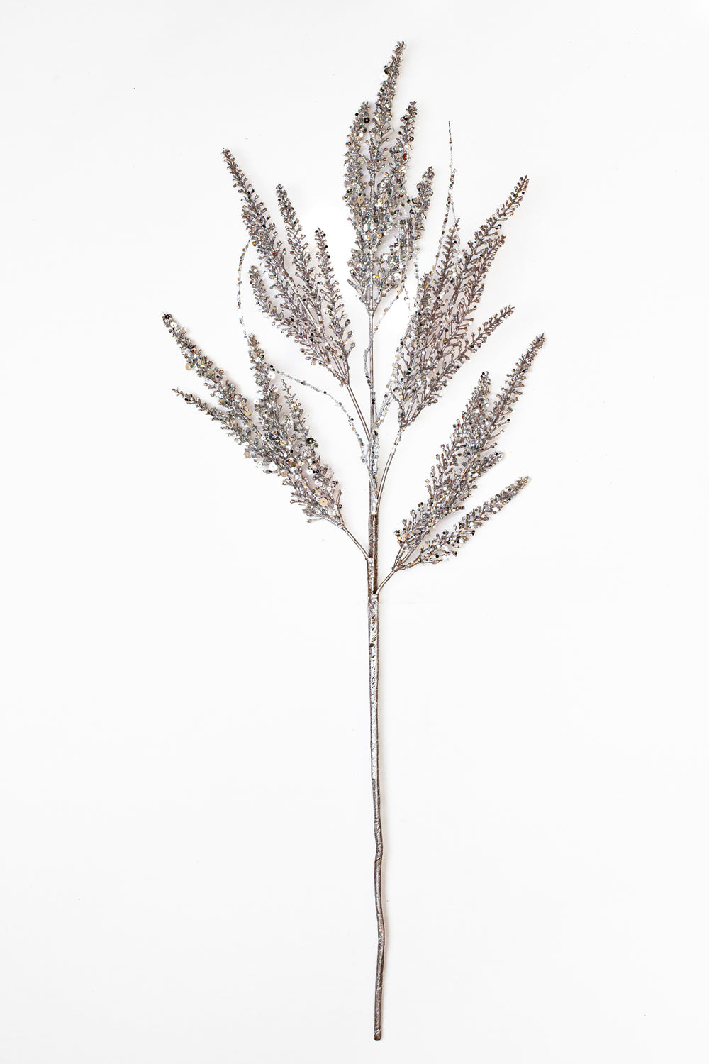 29" Pewter Glitter Coral Spray