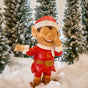 3 FT Red Santa Elf Laughing