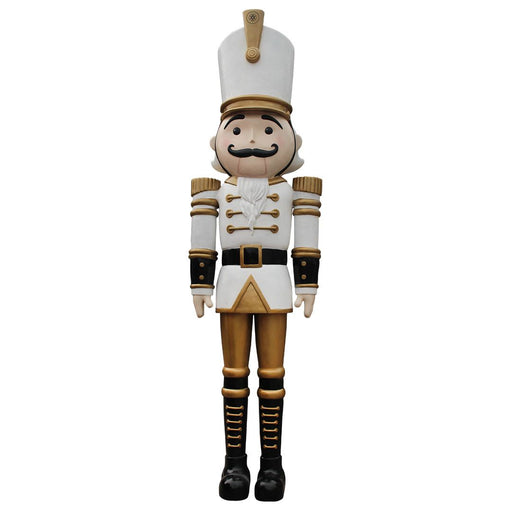 9 FT White & Gold Nutcracker