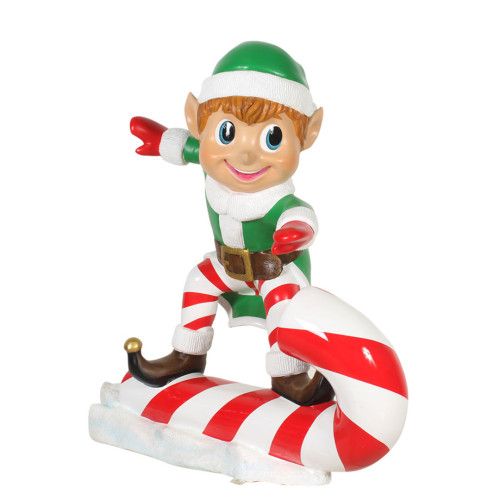 3 FT Elf On Candy Cane