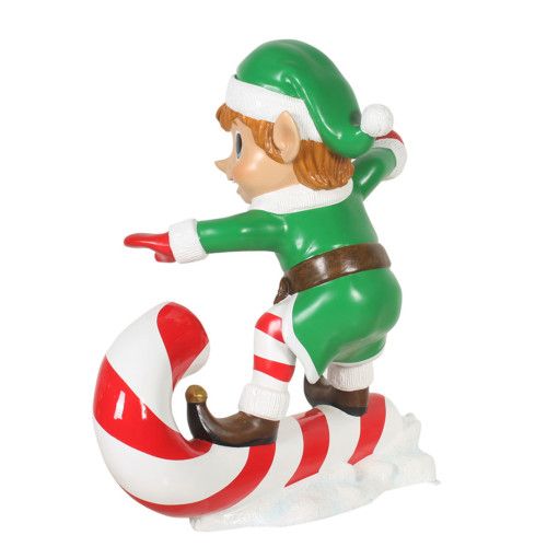 3 FT Elf On Candy Cane