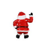 4.5 FT Santa Claus Waving With Black Gloves