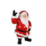 4.5 FT Santa Claus Waving With Black Gloves