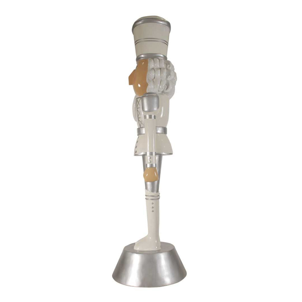 9 FT White & Silver Nutcracker