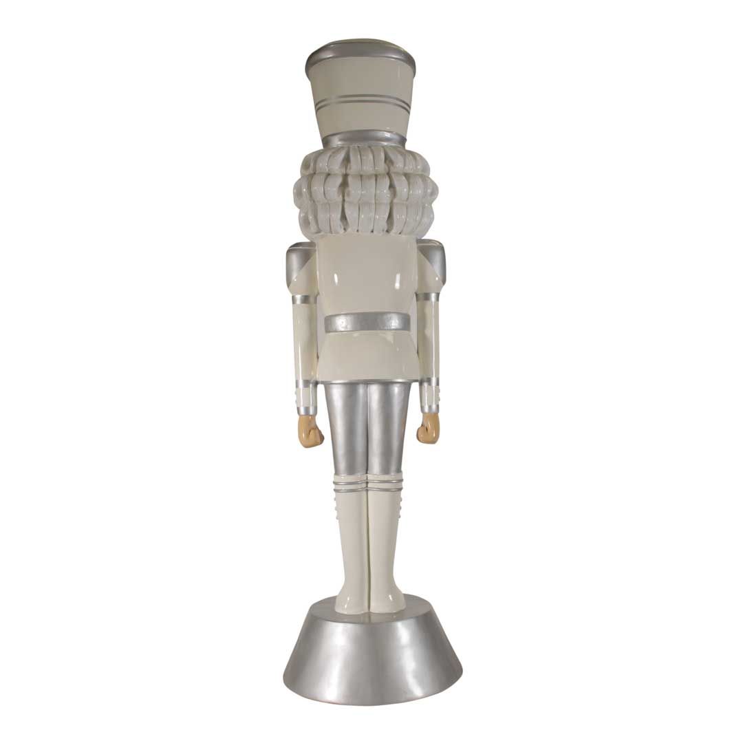 9 FT White & Silver Nutcracker