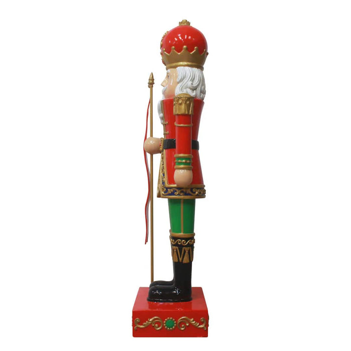 9 FT Traditional Nutcracker with Merry Christmas Sign