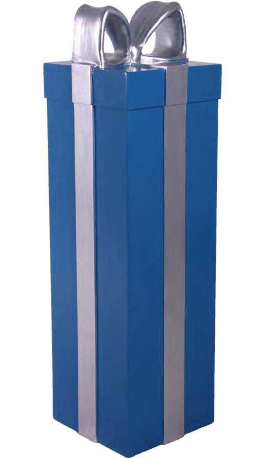 4 FT Blue & Silver Gift Box