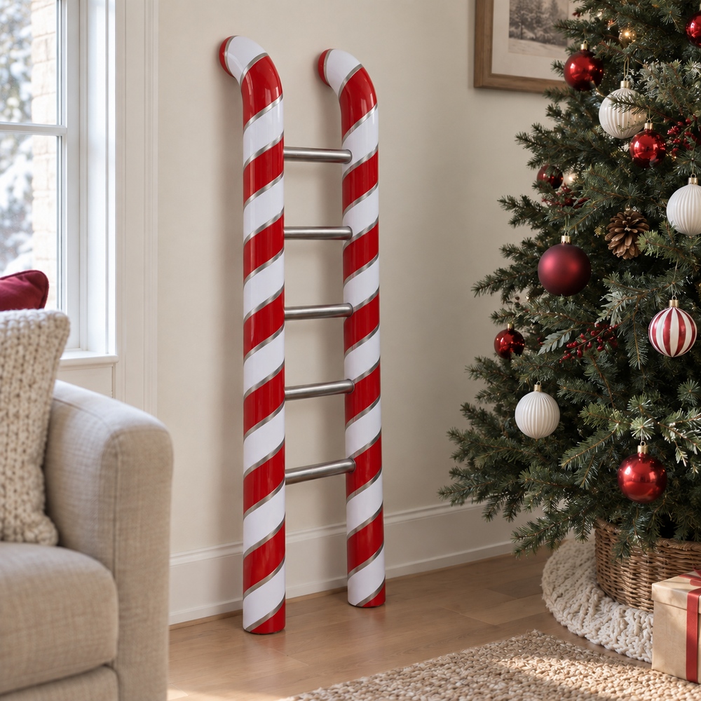 4 FT Candy Cane Ladder