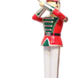 6 FT Red, Green, Gold, and White Toy Soldier With Trumpet