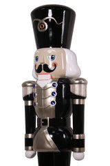 6 FT Black & Gold Nutcracker