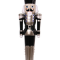 6 FT Black & Gold Nutcracker