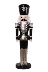 6 FT Black & Gold Nutcracker