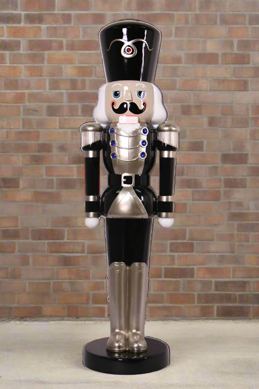 6 FT Black & Gold Nutcracker