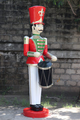 9 FT Red & Green Toy Soldier With Drum