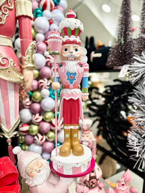 24" Gingerbread Nutcracker with Staff