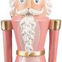 20" Pink Pearl Nutcracker with Rocking Horse