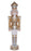 3 FT White, Gold, & Silver King Nutcracker