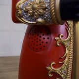 5 FT Red & Gold King Nutcracker with Music and Multicolor LED Lights