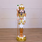 6 FT White & Gold King Nutcracker with Music & Warm White LED Lights