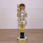 6 FT White & Gold King Nutcracker with Music & Warm White LED Lights