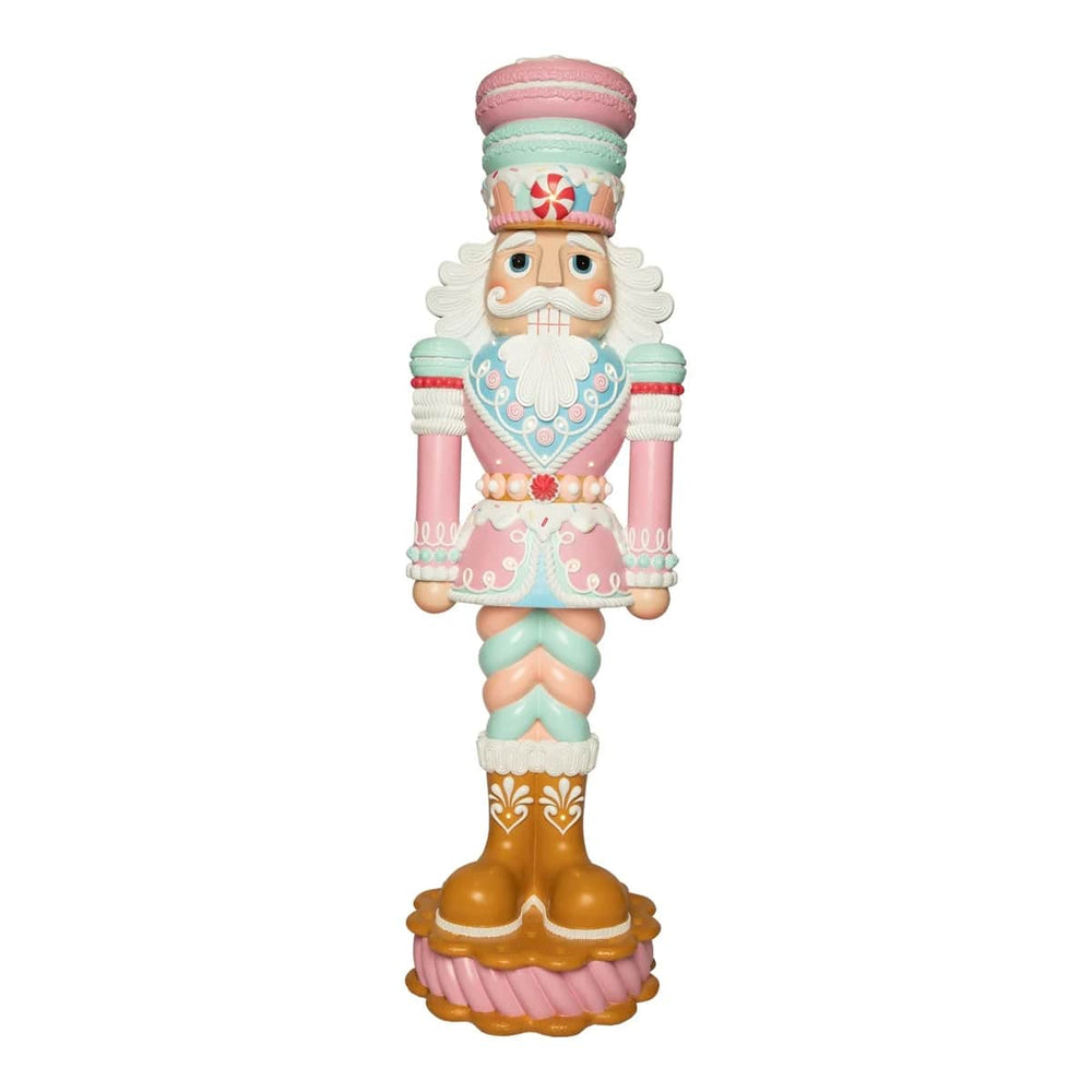 6 FT Pink & Blue Macaron Nutcracker With LED Lights & Music