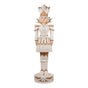 6 FT Lighted Girl White & Gold Nutcracker