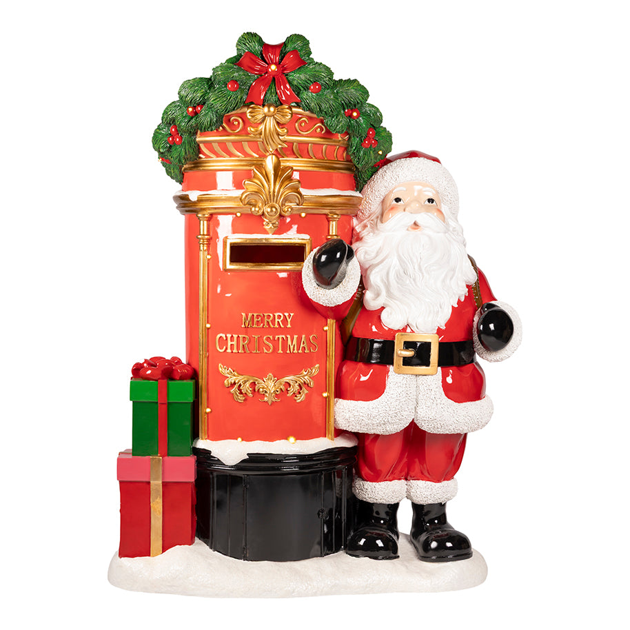5 FT Lighted Santa Mailbox With Gifts