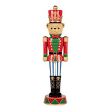 4 FT Lighted Bear Nutcracker Battery Operated
