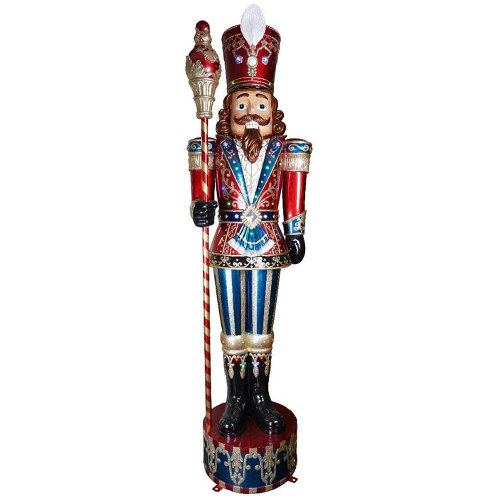 10 FT Red & Blue Multi LED Nutcracker