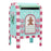 13.5" Pink & Blue Gingerbread Metal Mailbox