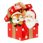 2 FT Lighted Santa & Deer In Giftbox Battery Operated