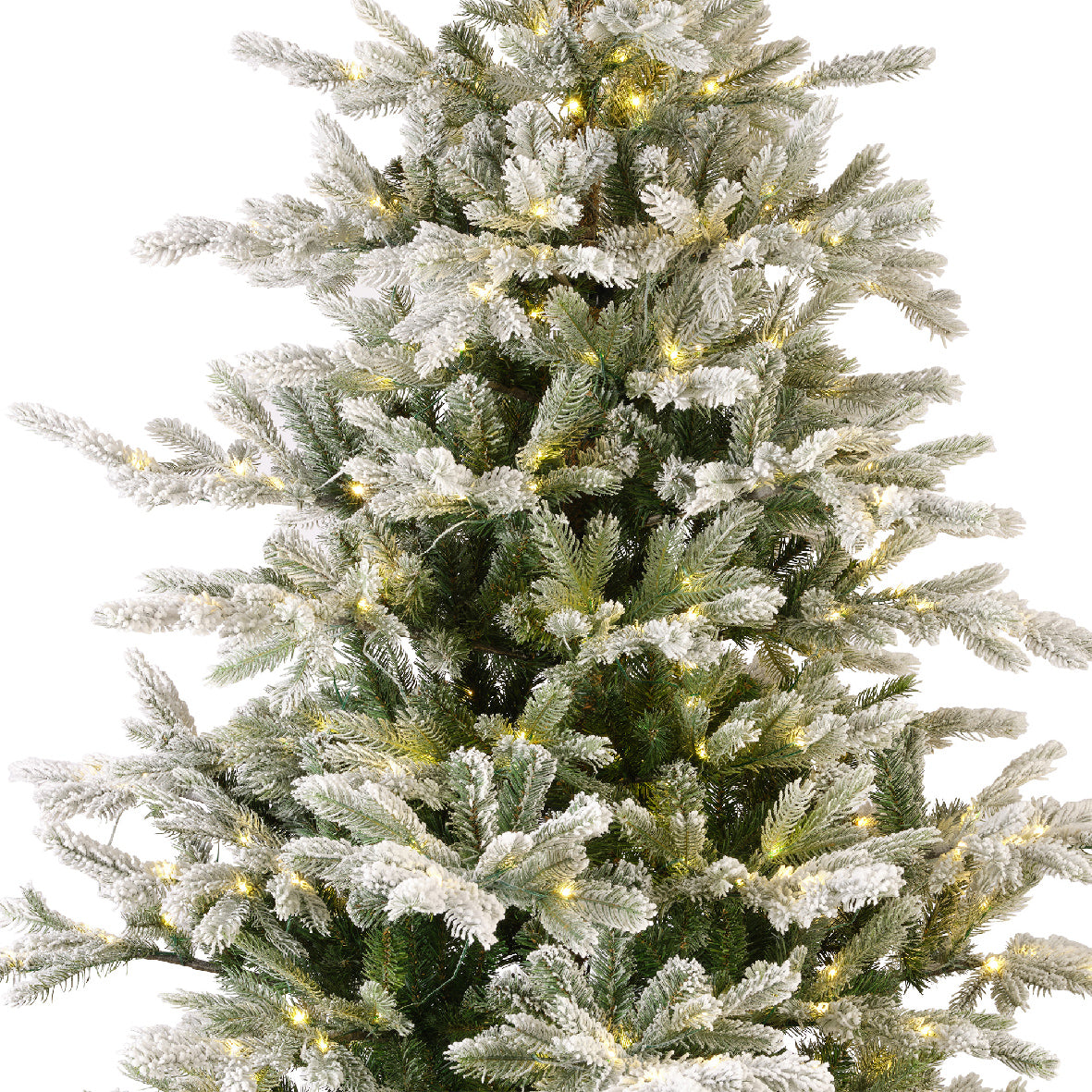 Grandis Fir Snowy Tree Pre-Lit Warm White Micro LED Lights