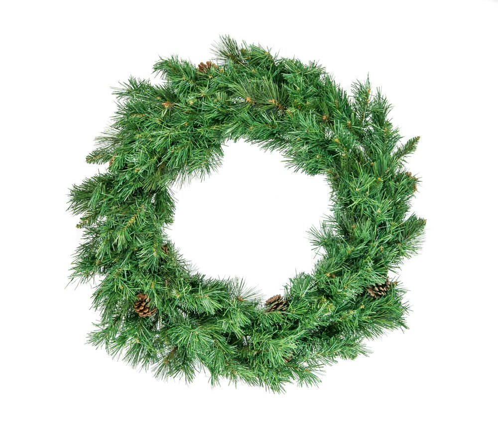 Valley Spruce Wreath Pre-Lit Clear LED Lights