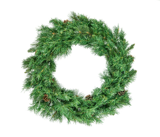 Valley Spruce Wreath Pre-Lit Clear LED Lights