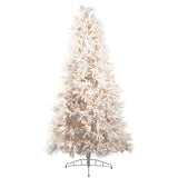 Fluffy Snow Fir Pre Lit Warm White LED Lights
