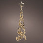 2.6 FT 400 Micro LED Warm White Gold Cone Tree