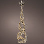 3.3 FT 600 Micro LED Warm White Gold Cone Tree