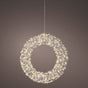 1.3 FT 500 Micro LED Warm White Silver Wire Wreath