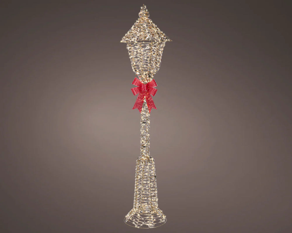 5 FT 720 Micro LED Warm White Gold Lamp Post