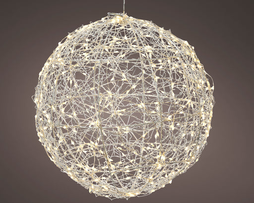 11" Hanging Wire Ball Pre Lit Micro Warm White LED