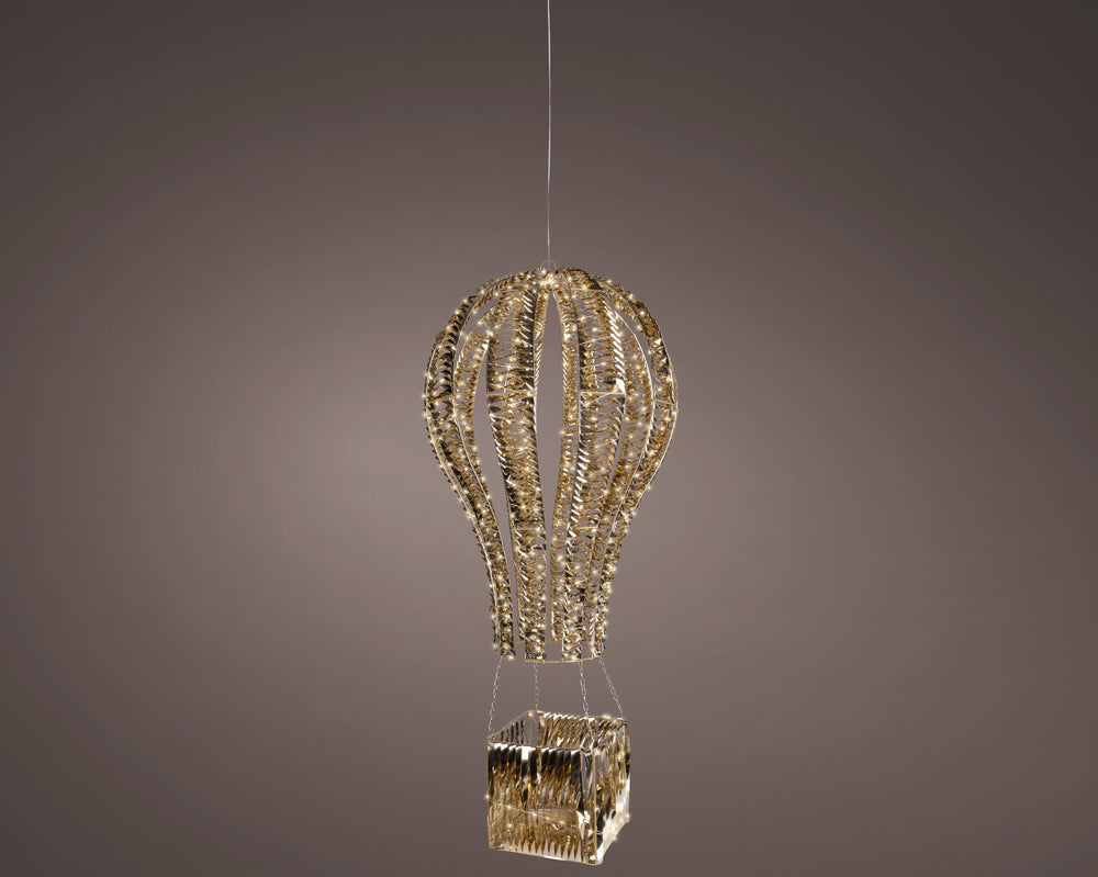 3 FT Gold Air Balloon Micro Warm White LED