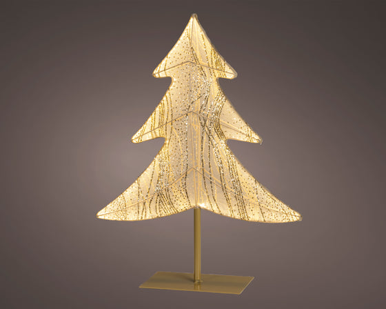 21" Warm White LED Tree On Stand