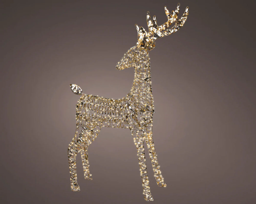 4.2 FT 960 Micro LED Warm White Gold Reindeer
