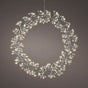 31" 500LED Warm White Silver Wreath