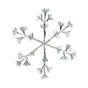 28" X 31" 336 LED Cool White LED Flashing Silver Snowflake