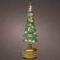 13" Micro LED Green Rotating Tree Battery Operated