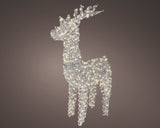 3.5 FT Silver Reindeer 800LED Micro Warm White
